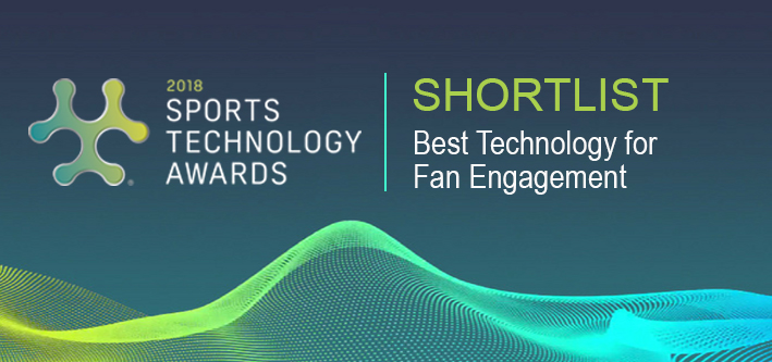 STA Fan Engagement - Shortlist (full colour) Sports Technology Awards Finalist Logo for Best Technology for Fan Engagement