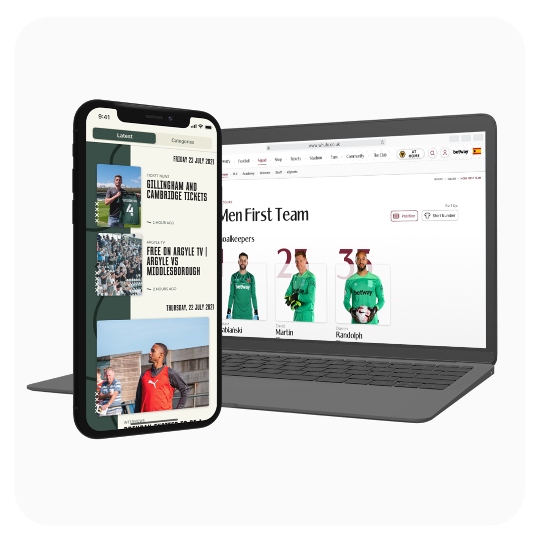 FFC_Discover Clubcast website on laptop and mobile devices