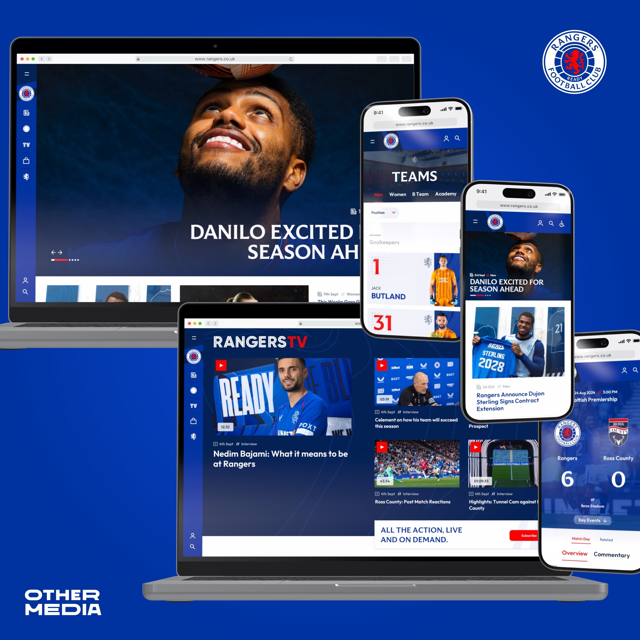 Rangers FC unveils new official website as part of wider digital transformation programme